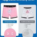 Maamgic 2 in 1 Mens Swim Trunks 7 Inch Swim Shorts Swim Suits Board Shorts (L)