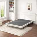 King Box Spring 8 Inch - Heavy Duty Box Spring Mattress Foundation Metal Bed Base with Fabric Cover, Noise Free Easy Assembly Non Slip 3000lbs Max