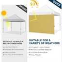 MASTERCANOPY Instant Canopy Tent Sidewall for 10x10 Pop Up Canopy, 1 Piece, Beige