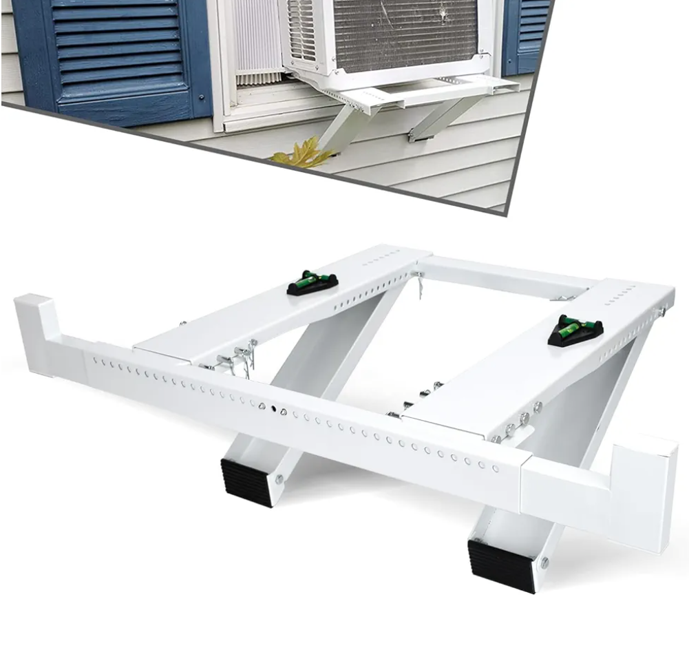 TOPOWN Air Conditioner Support Bracket, AC Support Bracket Window Ac Bracket No Drilling Ac Brackets for Windows No Drill-Holds Up to 200 lbs – for RV and Home Fits Single Or Double Hung Windows