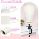 22 Inch Wig Head Mannequin Head for Wigs, Wig Stand with Head for Hair Styling Practice Display Wigs Making Tripod Stand with T Pins Set