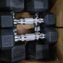 50lb Coated Hex Dumbbells, 5x2 20x2