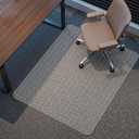 Kuyal Office Chair Mat for Carpet, 46"x60" Clear Heavy Duty Computer Chair Mat, Under Desk Protector Carpeted Floors Mat, Easy Chair Movement,Ship Flat