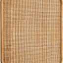 20x26" Woven Rattan Bulletin Board, Boho Message Boards Wood Frame
Decorative Pin Boards for Walls, Home Kitchen Office Wall Organizer, Vertical or Horizontal