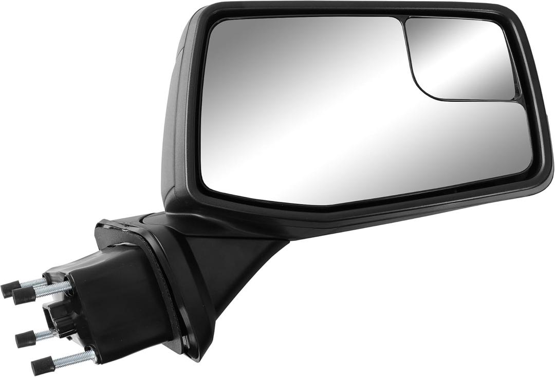 Door Mirror Heated - Compatible with 2019-2024 Chevrolet Silverado and GMC Sierra 1500 - Passenger Side Door Mirror Replaces 84823125 84823129 84823216 84823218 84823221-5 Pins Connection (Black ABS Housing w/o Blind Spot - RH)