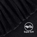 HOMEXCEL 8 Piece Bath Towel Set, Microfiber Bathroom Towel - 2 Bath Towels, 2 Hand Towels, and 4 Wash Cloths, Super Soft, Highly Absorbent Towels for Bathroom, Gym, Hotel, and Spa (Black)