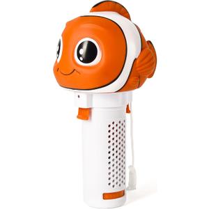Chlorine Floater, Small Floating Pool Chlorine Dispenser for 1 Inch Tablets, Mini Clown Fish Bromine Holder for for Hot Tub, Spa, Swimming Pools (Orange)