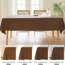 AUSSPVOCT Textured Tablecloth Rectangle 60x104 Water Resistant Spill-Proof Wipeable Table Cloth Wrinkle Free Fabric Dining Table Cover for Birthday Party Farmhouse Spring Kitchen Tablecloths