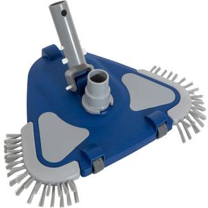 POOLAZA Pool Vacuum Head, Weighted Pool Vacuum Head with 1-1/4'',1-1/2'' Swivel Hose Connection, Bottom & Side Brushes, Pool Vacuum Heads for Inground Pools, Above Ground Pools & Vinyl Lined Pools