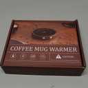 SWEETFULL Mug Warmer - Upgraded 36W Coffee Cup Warmer for Desk with 130-176 Digital Display, 2-12H Timer Auto Shut Off, Smart Electric Coffee Heating Plate, Ideal Gifts for Women Men - Black