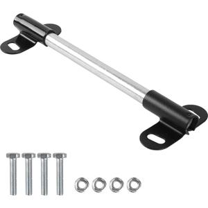 Heavy-Duty Wheelbarrow Axle Bracket Set - 10" x 0.63" Shaft and 2.1" x 3.3" Brackets - Compatible With 5/8" Axles - Includes Bolts and Nuts (1 Set)