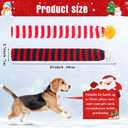 2 x JaGely 2 Pieces Christmas Dog Knitted Scarf Holiday Cute Scarf for Small Medium Cat Xmas Winter Dog Bandanas Decor for Pet(Red and White, Red and Green,Striped)