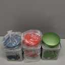 3 Pack Airtight Tea Tin Canister, 38 OZ Tinplate Empty Loose Tea Box, Chinese Style Jar with Double Lids, Matcha Tin Containers, Vintage Square Coffee Canisters for Candy Nut Spice Kitchen