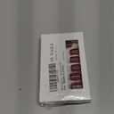 Red Cat Eye Press on Nails Short Square Fake Nails Bling Glitter Design Stick on Nails Glossy Nails Press Ons Reusable Acrylic Glue on Nail for Women Manicure 24Pcs (Style-9)