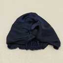 OLESILK Silk Bonnet for Sleeping Women: 100% Mulberry 22 Momme Silk, Adjustable Fit for Night Hair Care, No Frizz for Curls, Dark Blue (One Size)