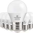 hansang A15 LED E26 Small Light Bulb, Daylight 5000K, 60Watt Equivalent Ceiling Fan Light Bulbs, E26 Standard Base Appliance Light Bulb, 600 Lumen, CRI85+, Eye Protection, 120V, Non-Dimmable 6 Pack