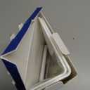 OAPRIRE White Floating Shelves Wall Mounted Set of 2 - Easily Expand Wall Space - Acrylic Hanging Shelves for Bedroom, Gaming Room, Living Room, Bathroom, Office with Cable Clips