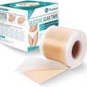 Silicone Scar Sheets, Silicone Scar Tape(1.8” x 157” Roll-4M), Scar Removal Away Strips for Surgical Scars, Keloid, C-Section, Burn et