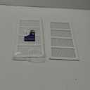 Repa Market 2-Pack White Air Vent Cover 16" x 8" Inch (Outer Dimensions) - Steel Return Air Grilles - for Ceiling and Sidewall - HVAC - with Protection Screen (15.74" x 7.87" Inch)