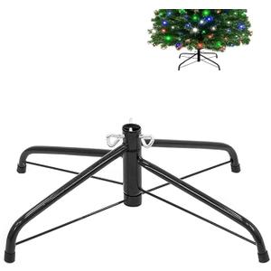 Christmas Tree Stand Universal Artificial Xmas Tree Base Replacement Holder forfor 3 Ft to 7 Ft Artificial Trees, Fits 0.5-1.25 Inch Tree PoleChristmas(16.3Inch)