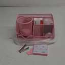 Pink Desk Accessories, 24Pcs Pink Office Supplies and Desk Organizers, with Tape Dispenser, Stapler, Staple Remover, Ect, Christmas Gifts