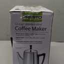 Presto 02811 Stainless Steel Electric Coffee Percolator - 12-Cups, Easy-Pour Spout, Stay-Cool Handle, Make 2-12 Cups (Silver)