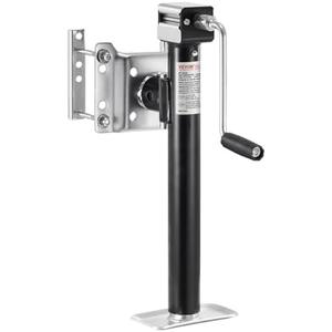 VEVOR 5000 lbs Dynamic Load Capacity, Heavy Duty Swivel Bolt-on Trailer Jack, 14.3" Lift Trailer Jack Stand with Handle for RV, Horse, Utility, and Yacht Trailers