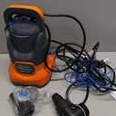 Sump Pump 1HP Submersible Water Pump 3700GPH Electric Portable Transfer Water Pump for Pool Draining Basement, Orange