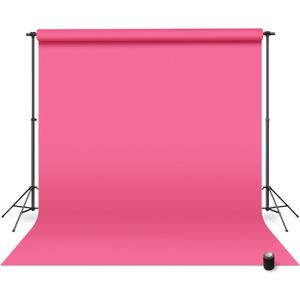 Denny Manufacturing - Seamless Paper Backdrop for Photography, Dark Pink Seamless Paper Roll - Deep Pink (107 in x 36 ft) Includes Free Roll Black Gaffer Tape (2 in x 13 ft)