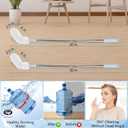 2-Pack 28 Long Bottle Brush, 3 and 5 Gallon Bottle Cleaning Brush, Water Bottle Brush with Bendable Replacement Brush Head, Nylon Bristles and Stainless Steel Handle Bucket Cleaning Brush