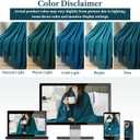 PAVILIA Teal Blue Knit Throw Blanket for Couch Bed, Soft Knitted Farmhouse Sofa Throw for Living Room, Lightweight Decorative Summer Throw Blanket for Chair, Outdoor Textured Boho Blanket, 50x60