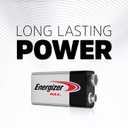 Energizer MAX 9V Batteries (4 Pack), 9 Volt Alkaline Batteries