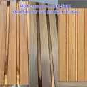 Haimin 3D Wall Panels Wood Grain Slat, 10Pcs 23.6"x11.6" Peel and Stick Self-Adhesive Textured Paneling, Easy DIY Light Luxury Decor for Bedroom Living Room Home (Light Oak with Gold)