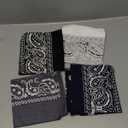 100% Cotton 27" x 27" Large Bandanas for Men & Women, Multi-Purpose Bandana Headbands, Square Head Scarf