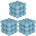 Candle Moulds Square Cube Candle Mould DIY Cloud Shape Aromatherapy Silicone Candle Mold 2.5inch (Set of 3)