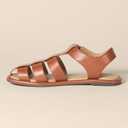 Amazon Essentials womens Closed Toe Fisherman Sandals (9.5, Tan)