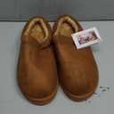 Zizor Men's Fuzzy Cozy Slippers Microsuede Indoor Outdoor Home Comfy Winter Slip On Cute Warm Memory Foam Furry Shoes (8)