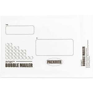 AirTight White Paper Bubble Mailers, Durable, Lightweight, Padded Shipping Envelopes, Pack of 25 (#0 6" X 10")