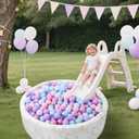 STARBOLO Ball Pit Balls 100 170 Bulk Pack - Crush Proof Non Toxic Plastic Balls Baby Girls Boy Kids Ball Pit | Play Tent Dogs Playhouse Playpen Party,2.2inches.