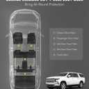 3W Floor Mats & Cargo Liner for 2021-2026 Chevy Suburban (Only 7 Seats (Not Fit 8/9 Seats) / Yukon XL (Not Fit Yukon) /Escalade ESV 7 Seat, TPE All Weather Custom Fit Full Set Car Liner,Bucket Seat