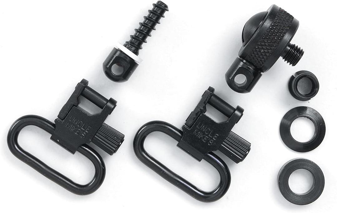 Uncle Mike's Pumps & Autos Swivel Swivels QD 115 UMC Blued 1', Clam E/F 15612