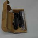 PACEWALKER CNC Motorcycle Foot Peg Universal Aluminum Pedals for Motorcycle Electric Car 8MM 90 Degree Folding Support Rod 2Pcs (Black)