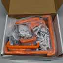 Garage Hooks Heavy Duty, 12 Pack Anti-Slip Coating Garage Wall Storage Hooks for Hanging Bike, Ladder, Garden Tools (Orange)