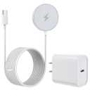 10FT Magnetic Wireless Charger,15W Fast Apple Mag-Safe Charger for iPhone 17/16/15 PD with USBC Apple Fast Charging Block 10Foot Quick Charge for iPhone 17/17 Air/17 16 15 Pro/Pro Max/14/13/12/AirPods