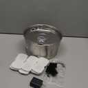 Stainless Steel Cat Water Fountain: Cat Fountain with 6 Filters + 3 Sponges - 88oz/2.6L Pet Water Fountain for Cats Inside - Silent Cats Water Bowl Dispenser - ATMZIQXR Kitty Drinking Fountains