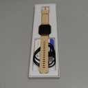 FITVII Health & Fitness Tracker (Answer/Make Calls), Smart Watch with 24/7 Heart Rate and Blood Pressure, Sleep Tracking, Blood Oxygen Monitor, 120+ Sport Mode Activity Tracker for Women Men (Gold)