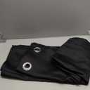 NICETOWN Pitch Black Solid Thermal Insulated Grommet Blackout Curtains/Drapes for Bedroom Window (2 Panels, 42 inches Wide by 63 inches Long, Black)