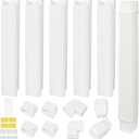 YoleShy 3'' 9 Ft Mini Split Line Set Cover PVC Mini Split Cover Kit Easy Installation Decorative Line Cover Kit for Mini Split AC Line Cover Kit for Heat Pump & Units Air Conditioners