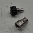 Tool Daily Pressure Washer Adapter Set, Quick Connect Kit, M22 14mm to M22 Metric Fitting, Stainless Steel, 5000 PSI