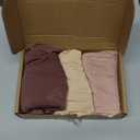 TIICHOO Period Underwear for Women Heavy Flow Soft Absorbent Menstrual Panties Teens Incontinence Leakproof 3 Pack (Small, Beige/Rose Gold/Brown)